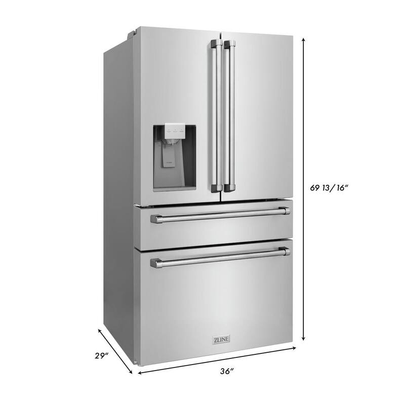 4-Door French Door Refrigerator with Ice and Water Dispenser L18201