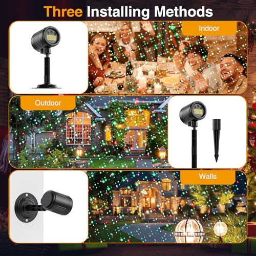 Christmas Projector Lights Outdoor 3 Colors RGB with Remote Control IP65 Waterproof F1771