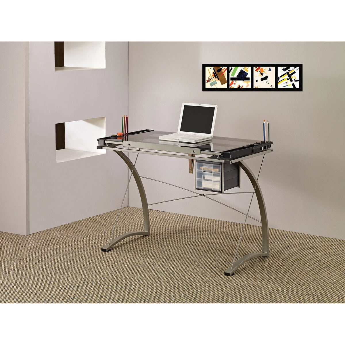 Drafting Desk with 3-drawer C9642