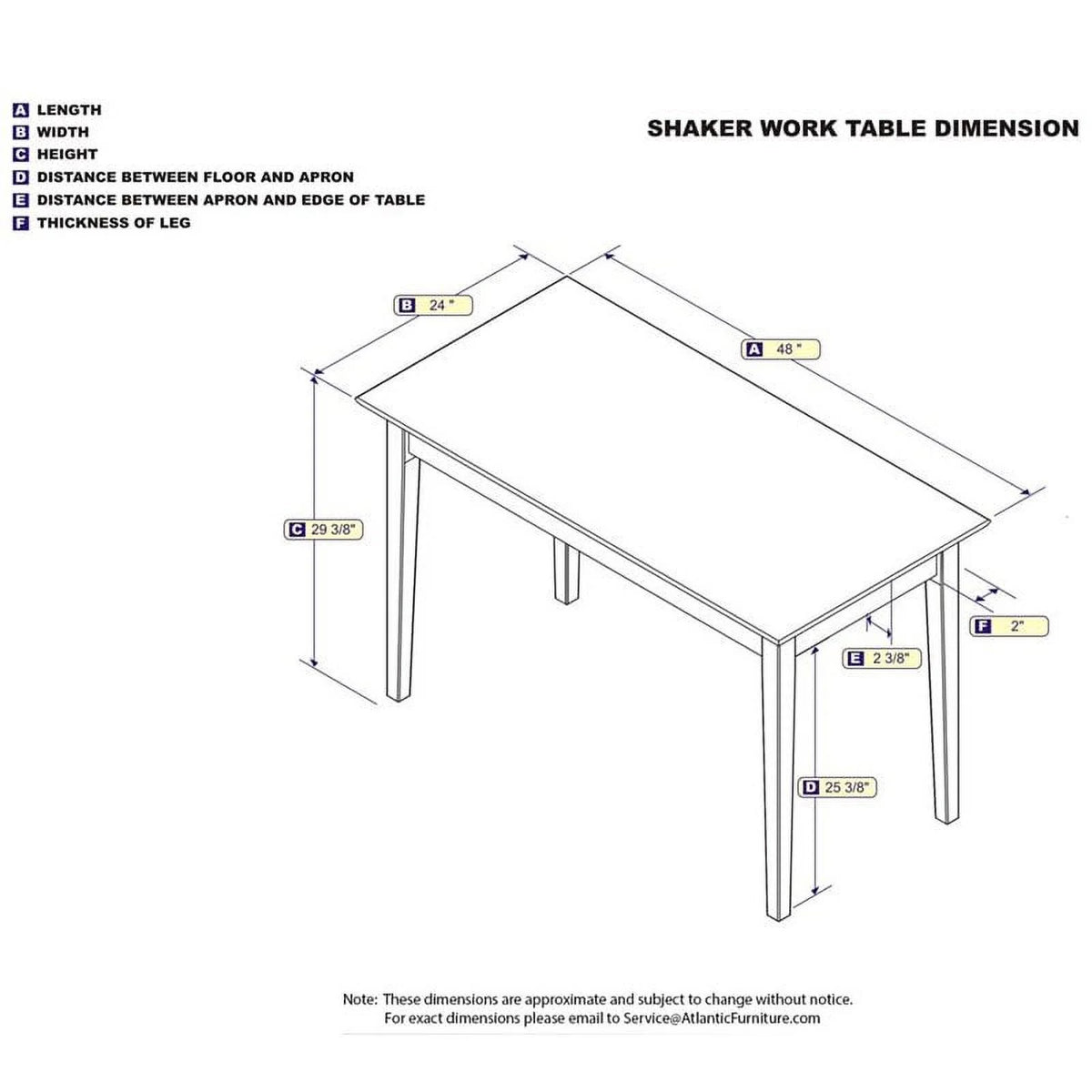 48" Solid Wood Writing Desk A318437