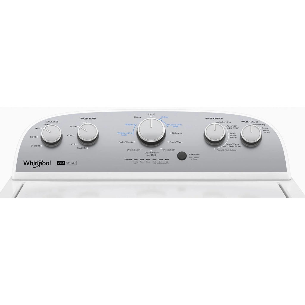 3.8 Cu Ft Top Load Washer with Removable Agitator X770
