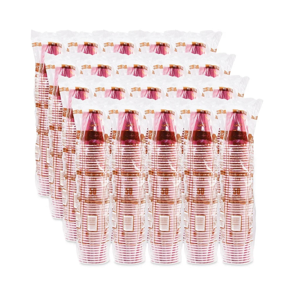 Disposable Paper Cups 8 fl oz Maroon P591