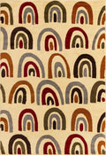 2' x 3' Cream Medium-Pile Rug J198