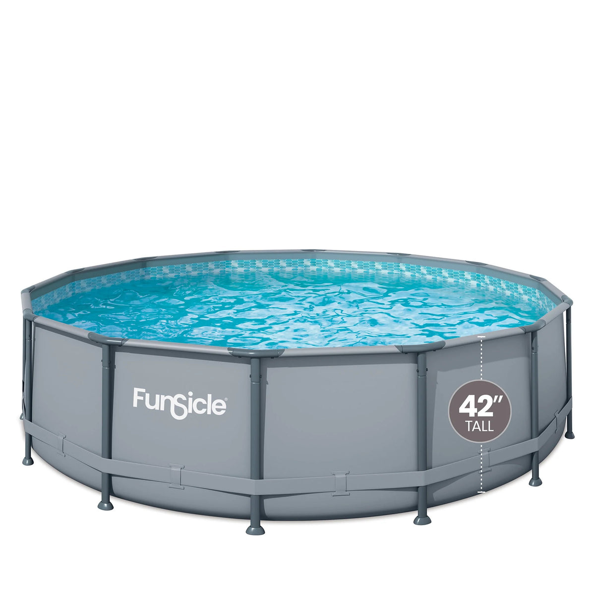 14 ft Round Metal Frame Above Ground Swimming Pool H8290