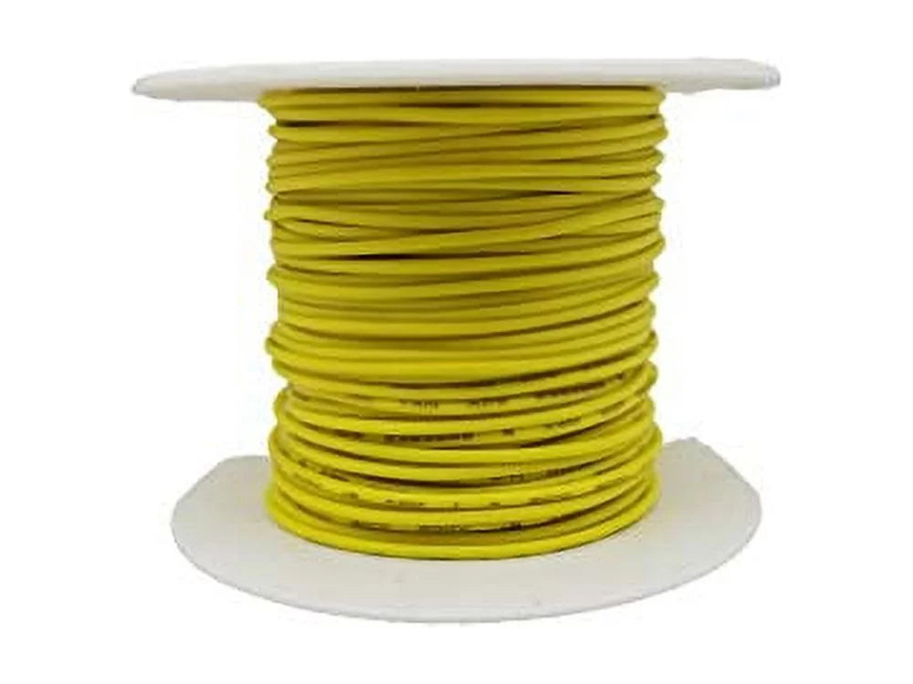 22 AWG Solid Copper Wire with Yellow PVC Insulation W301