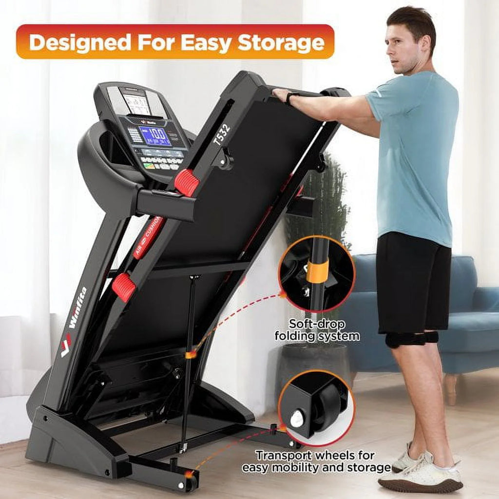 4.5HP Folding Treadmill with 15% Auto Incline B876184