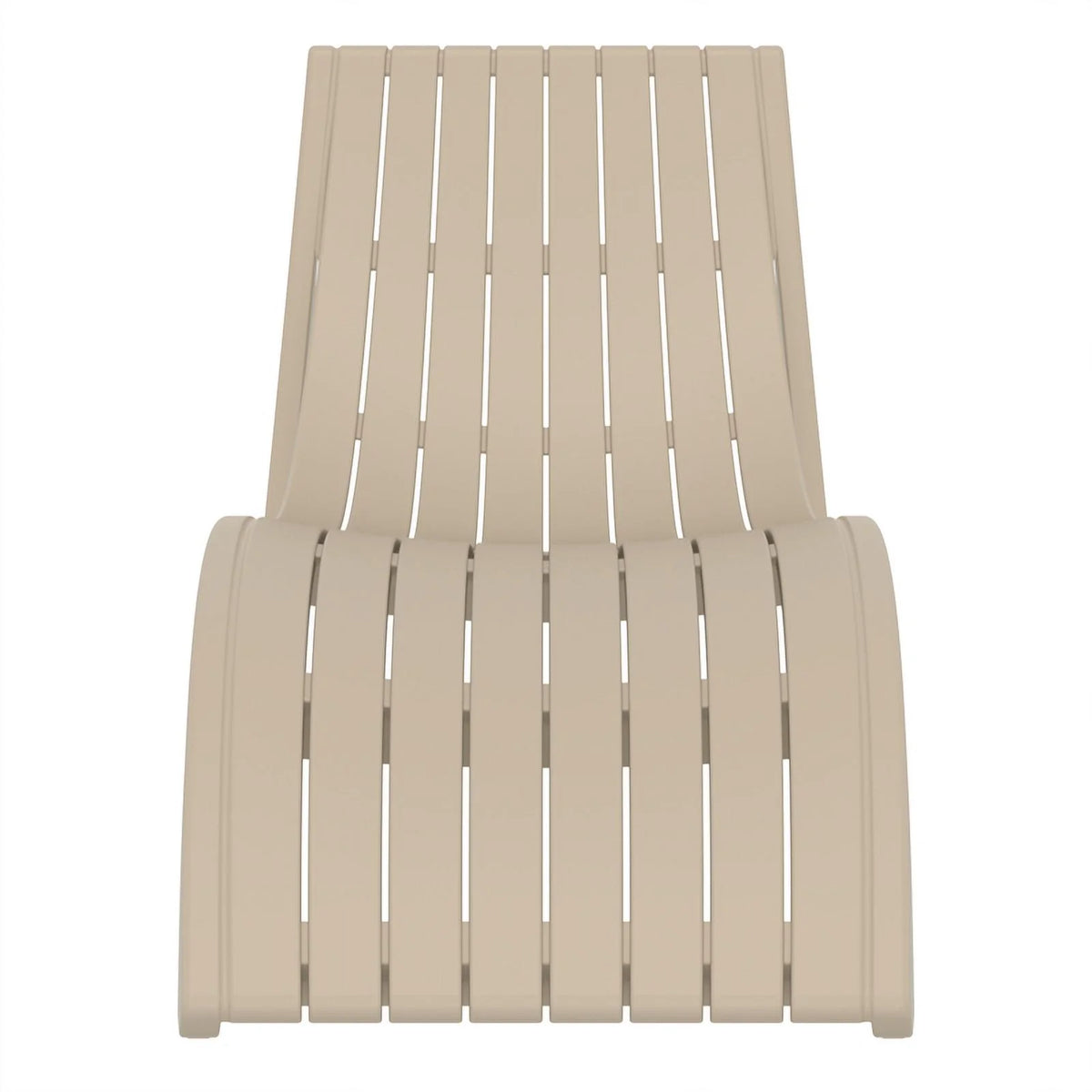 Slim Pool Chaise Sun Lounger Taupe F3721