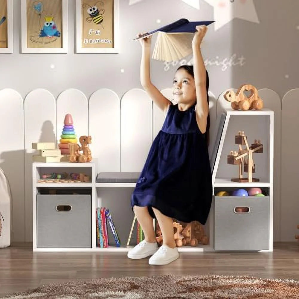 Reading Nook Bench with Seat Cushion J895