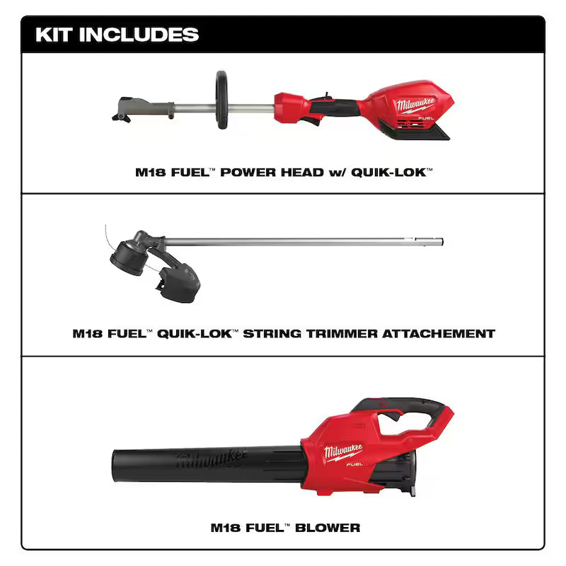 18V Lithium-Ion Cordless Brushless String Trimmer and Blower Combo Kit N894