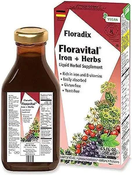 Iron And Herbs Liquid Vegetarian Supplement 8.5 Oz 6 Pack B469