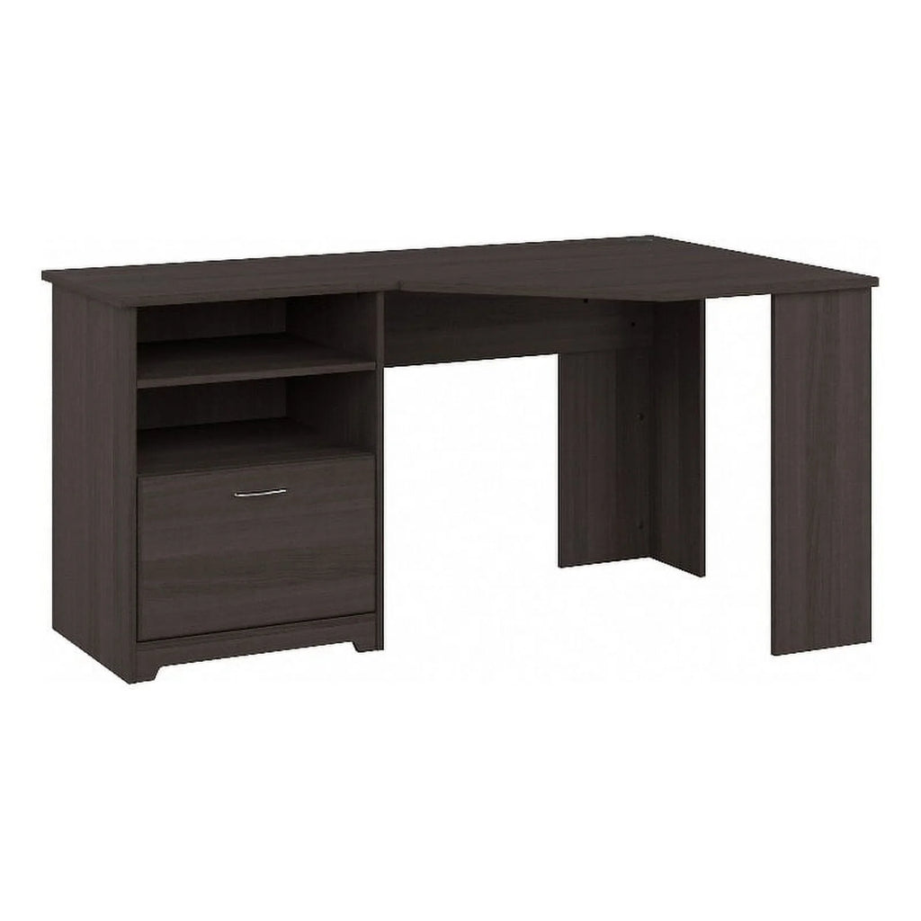 Heather Gray Engineered Wood Corner Desk L820422