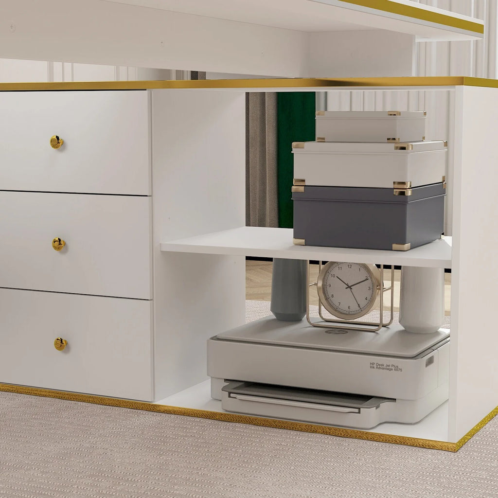 55.1" Corner Computer Desk F98833