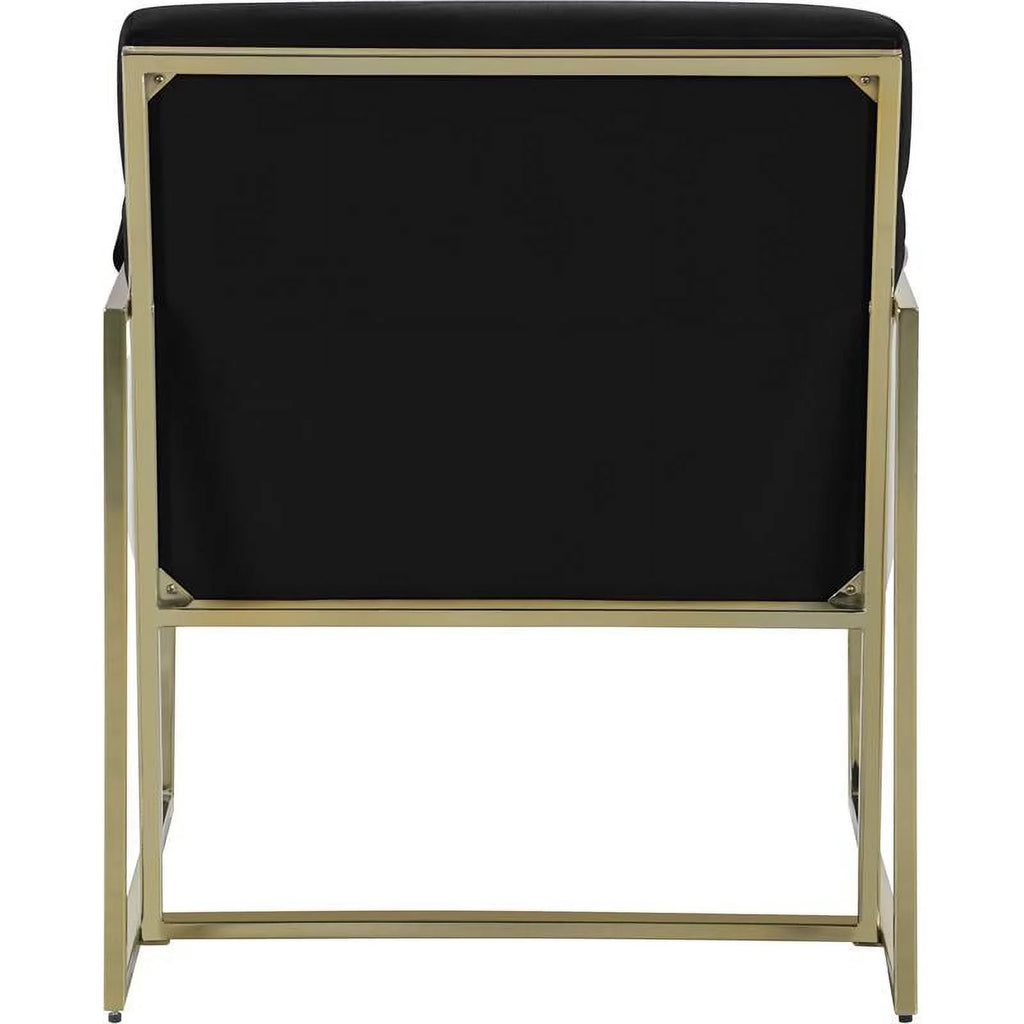 Black Velvet Accent Chair Set of 2 S413954