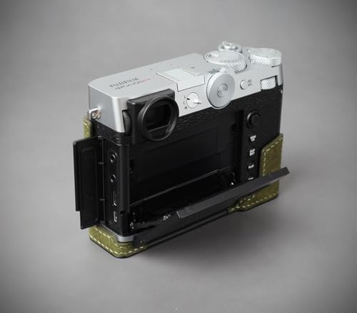 Olive Green Leather Camera Half Case G52636