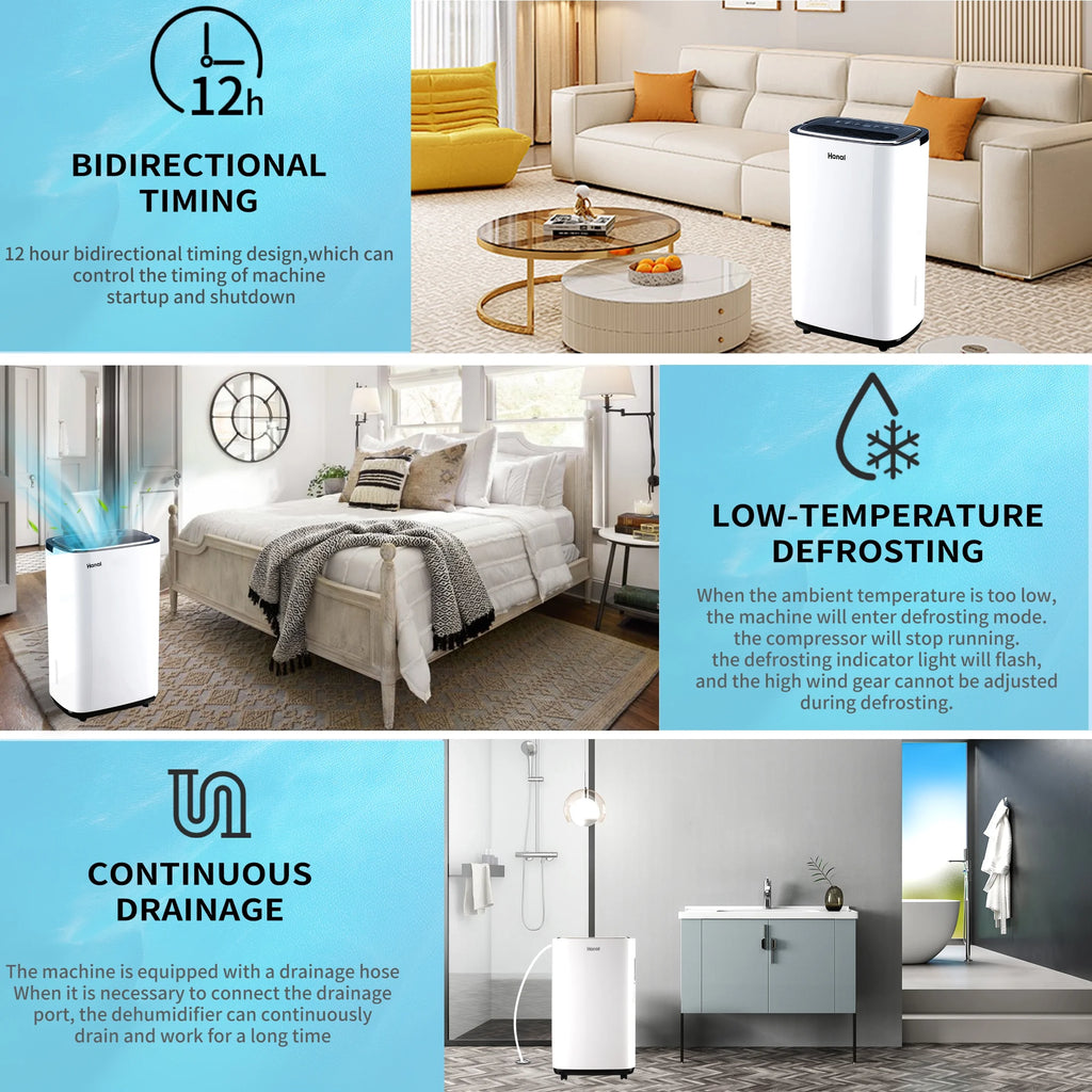 30 Pints Dehumidifier with Drain Hose C46955