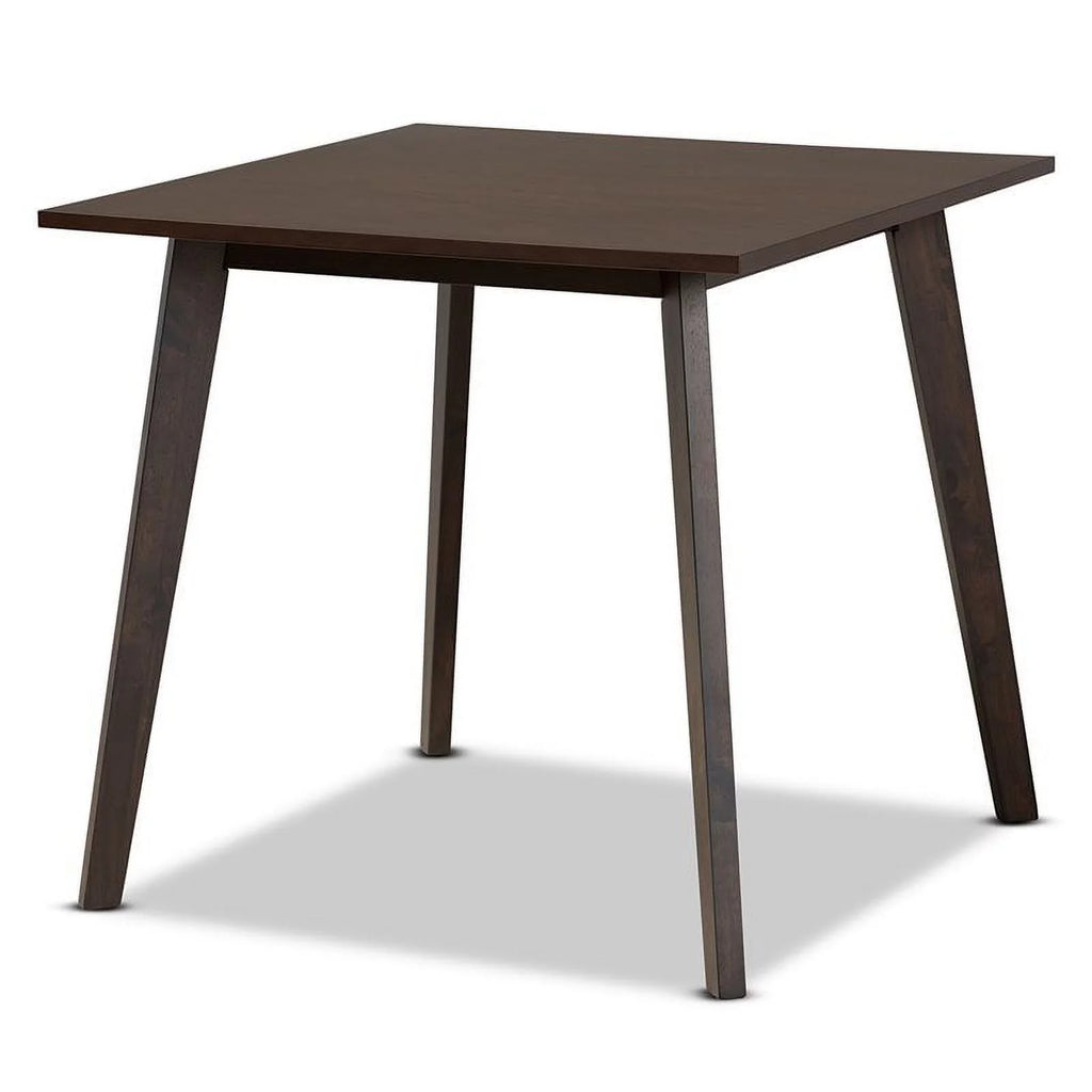Dark Oak Square Wood Dining Table V454