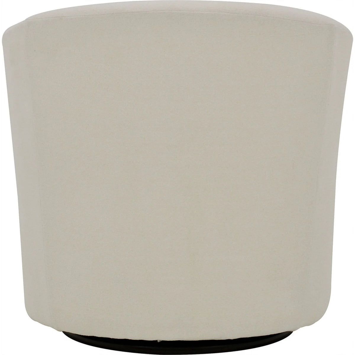 Traditional Fabric Curved Arm Swivel Tub Chair in Cream K92955