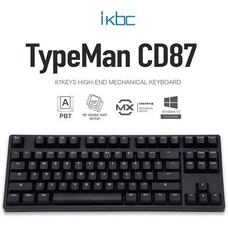 Mechanical Keyboard with Cherry MX Blue Switch Tenkeyless Ergonomic PBT J720