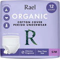 Organic Cotton Disposable Underwear, Size S-M, 12 Count F1245