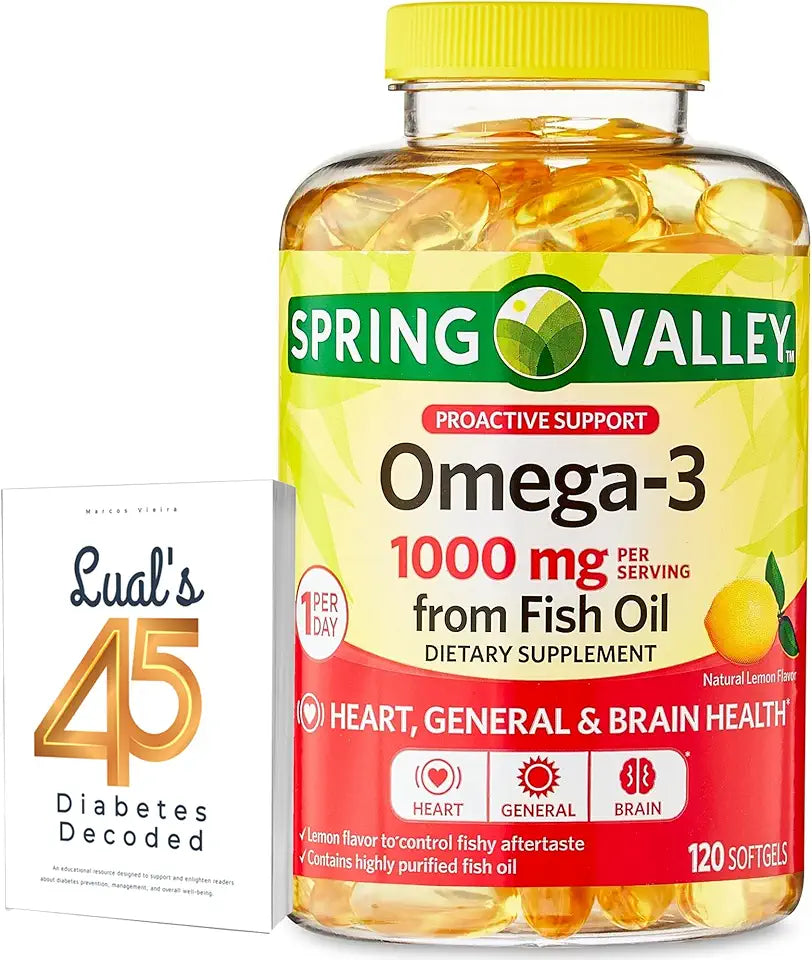 Omega-3 Fish Oil 1000 mg 120 Count Softgels L57928