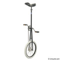 5' Giraffe Unicycle with White Tire F695
