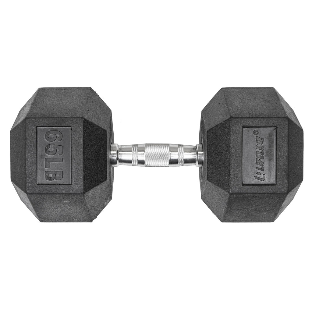 40 lbs Rubber Hex Dumbbell S15191