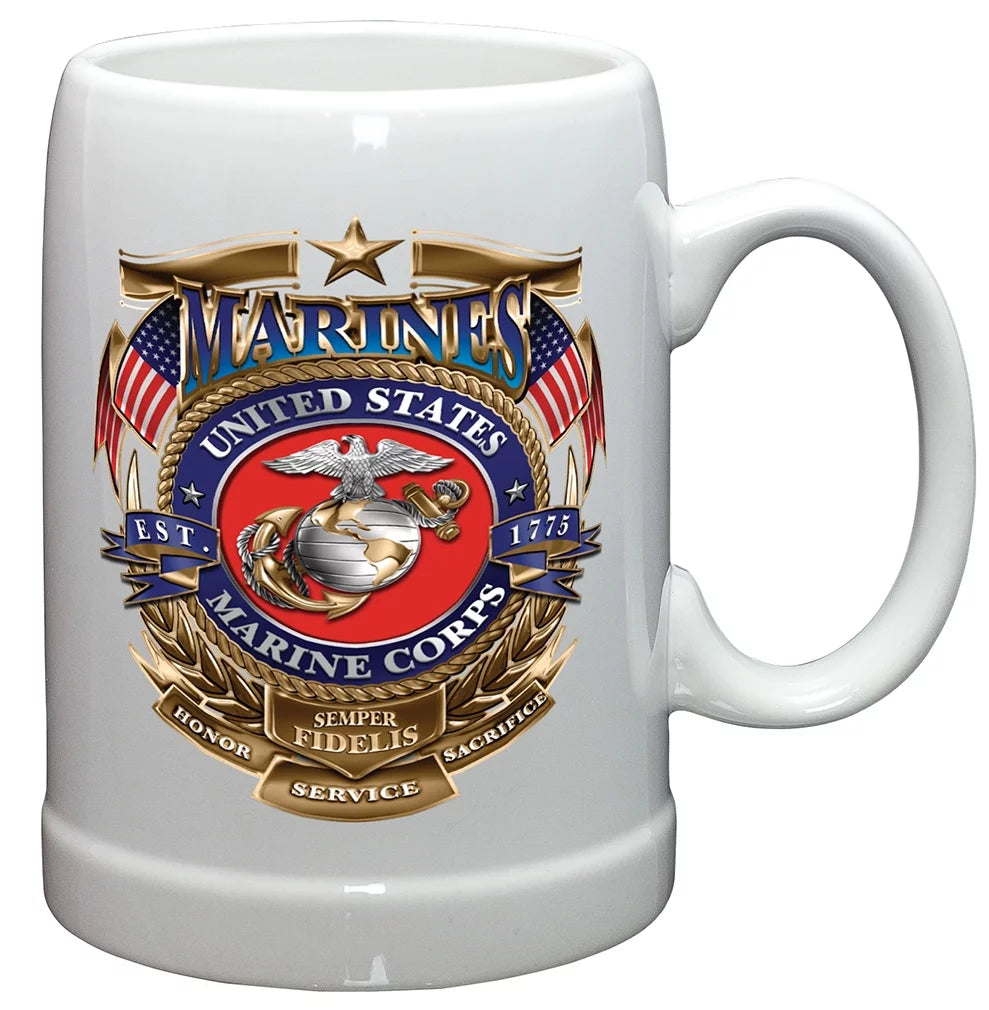 Stoneware Beer Stein Set of 2 W4540