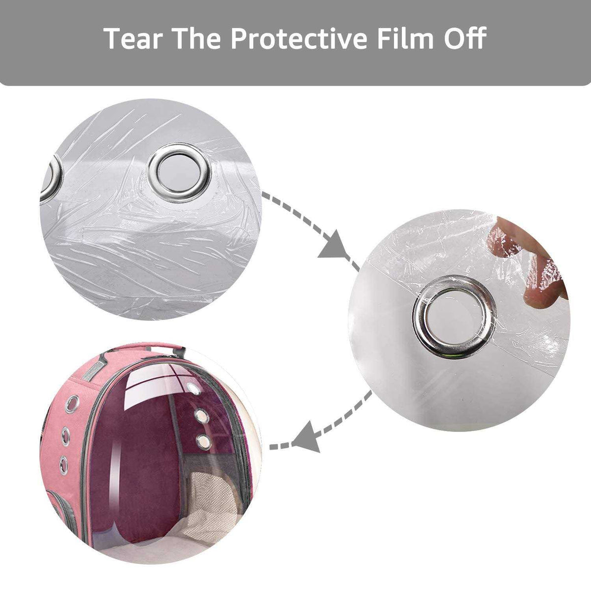 Cat Backpack Carrier Bubble Bag Small Dog Backpack Carrier Z5262