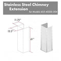 61 in. Stainless Steel Chimney Extension N696072