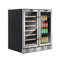 24 20 Bottle and 79 Can Dual Zone Wine Cooler and Beverage Cooler R2795