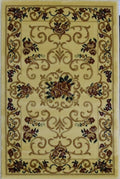 Cream Floral Traditional Beige Area Rug 9'10x13'2 F902425