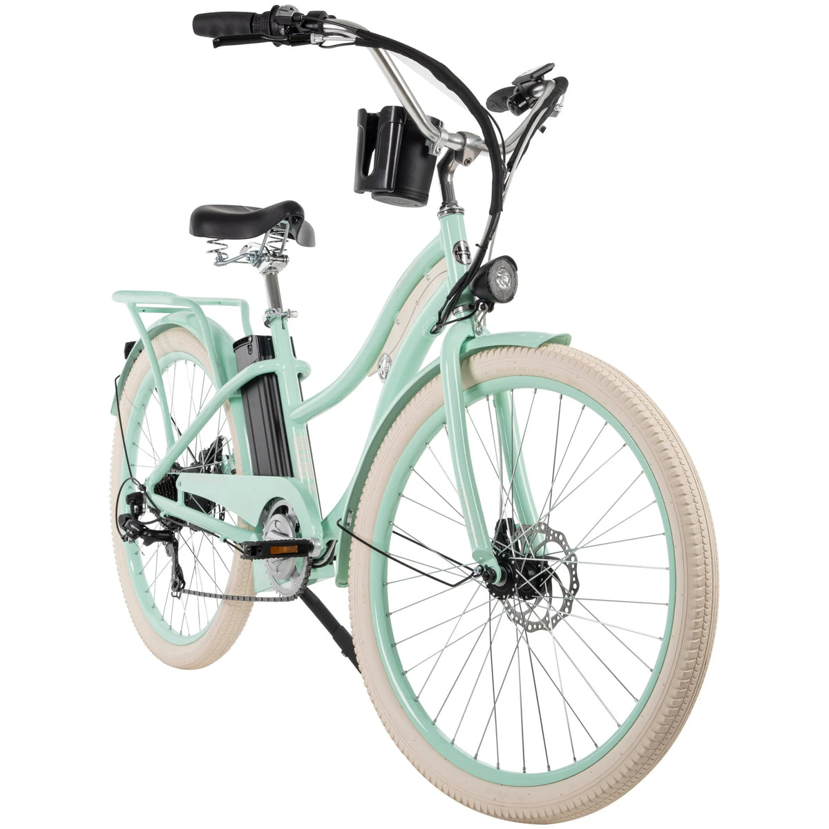 Mint Green 26-in 7-Spd Electric Cruiser Bike D57674