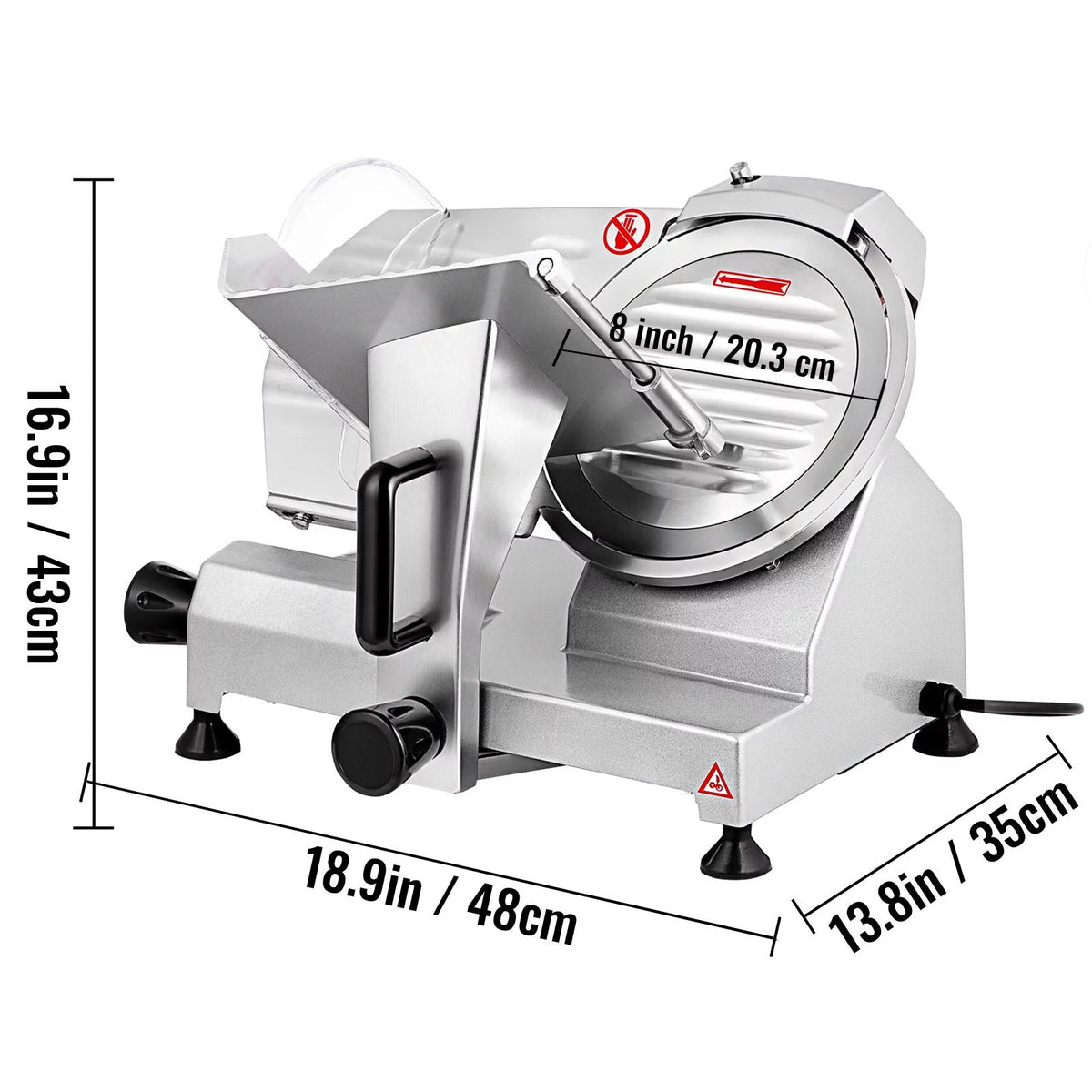 Electric Meat Slicer 8'' Blade 240W A803