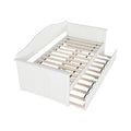 Twin Wood Daybed with Trundle in White P867114