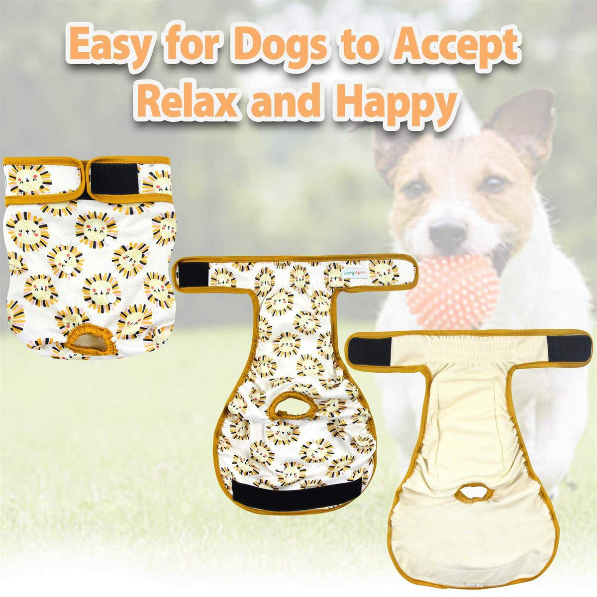Washable No Leak Reusable Female Dog Diapers Z37521