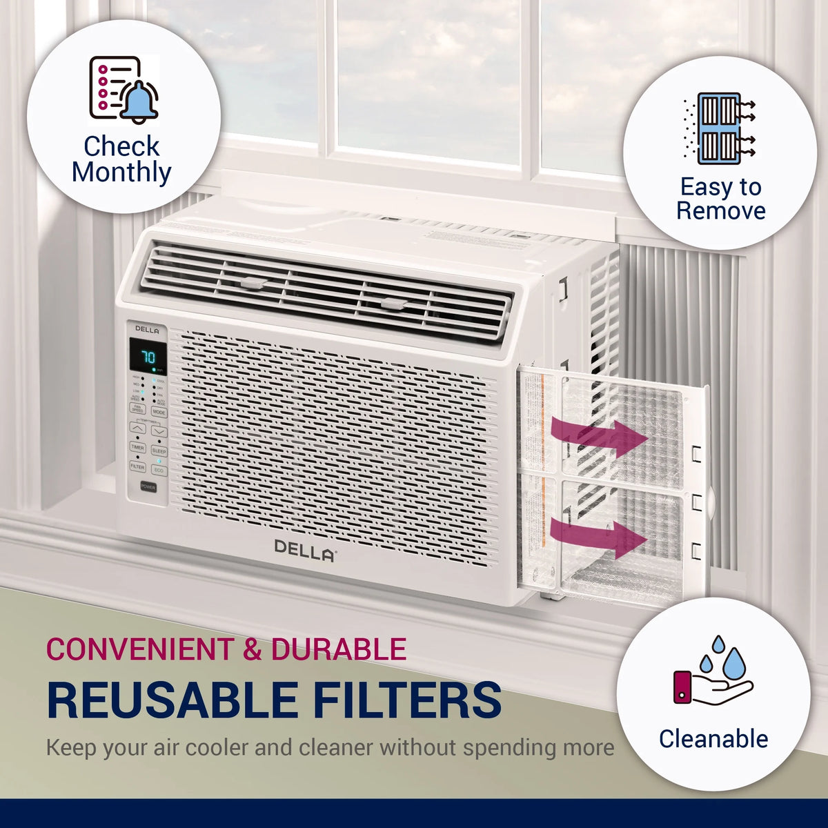 6000 BTU Window Air Conditioner with Remote Control B603506