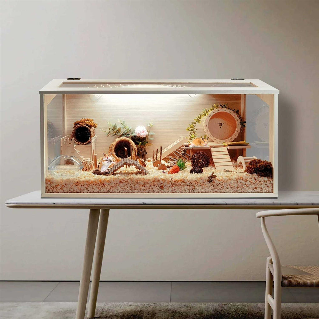 Wooden Hamster Cage with Acrylic Sheets M837