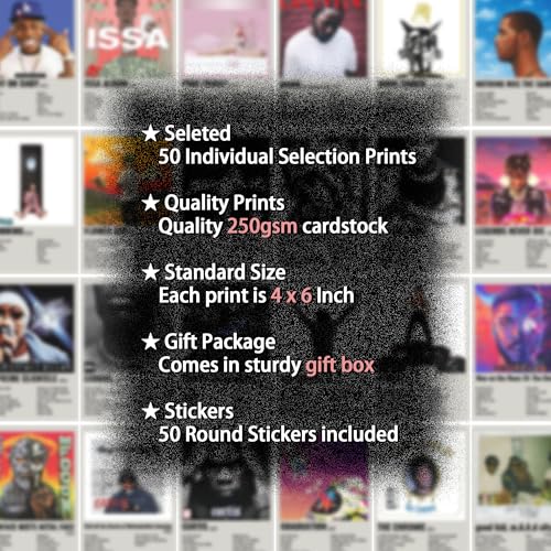 4x6 Inch Music Album Cover Posters Prints 50Pcs G59217