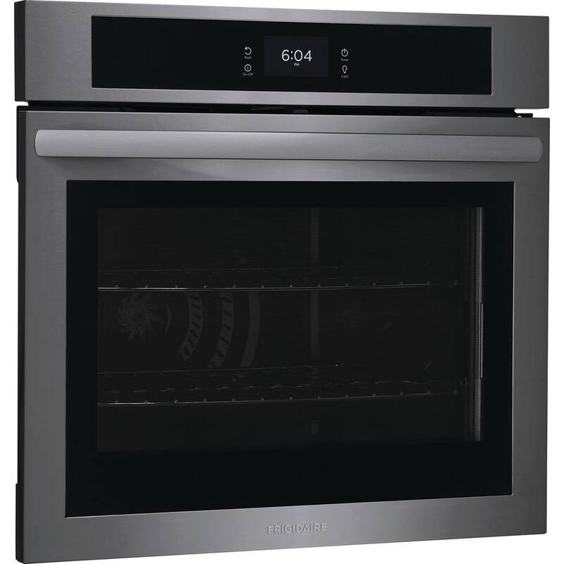 30 in. Single Electric Built-In Wall Oven with Convection in Black Stainless Steel W47973