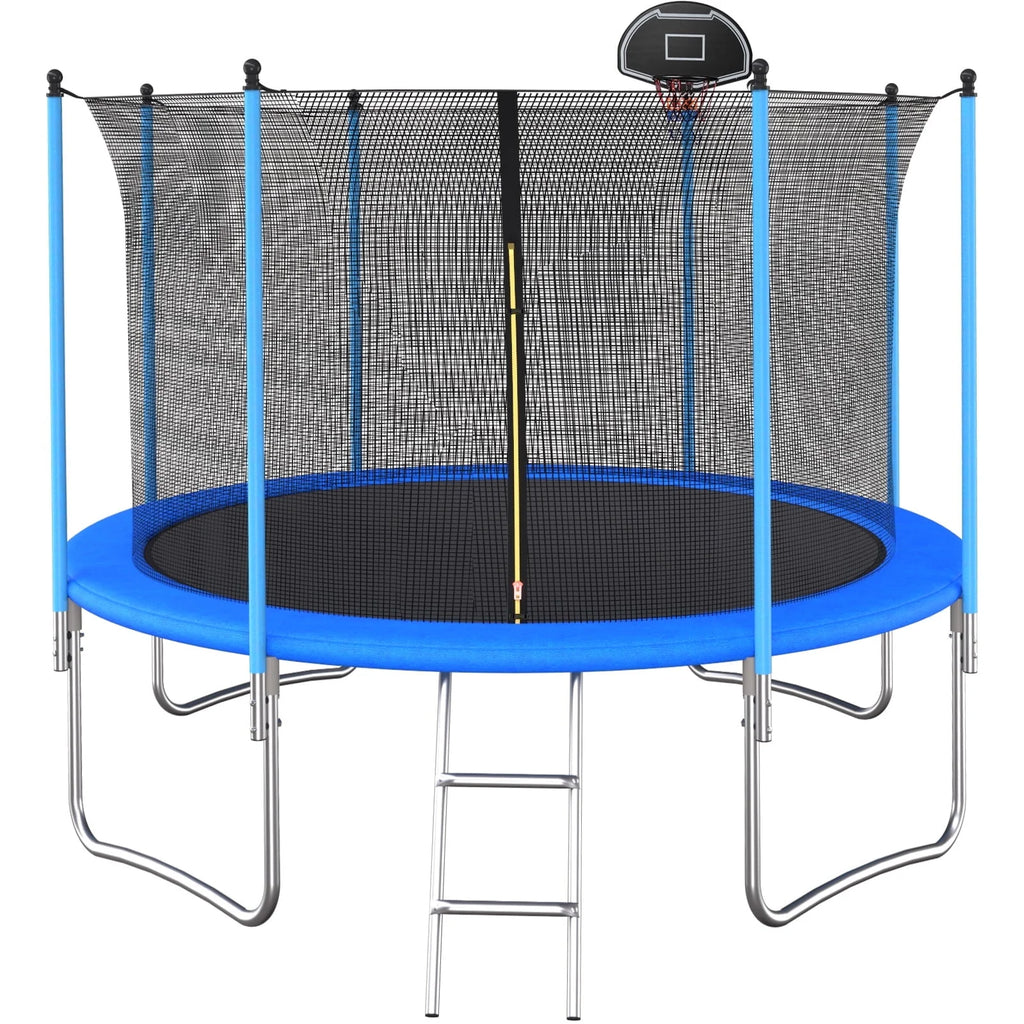 10FT Outdoor Trampoline with Safety Enclosure Net Z8866