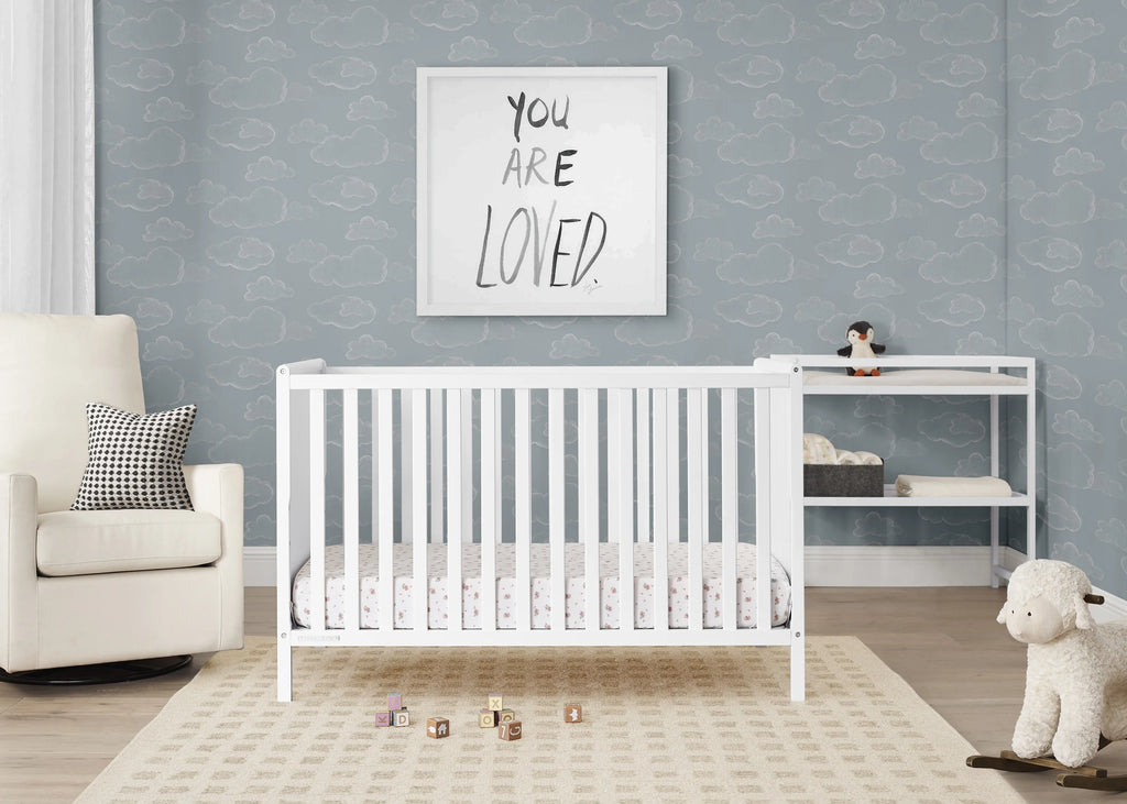6-in-1 Convertible Crib & Changing Table 2-Piece Set Z818