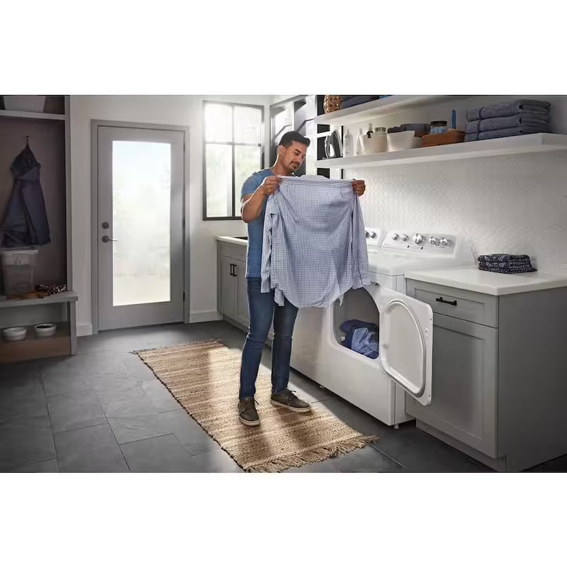 7.0 cu. ft. Vented Gas Dryer in White D99800