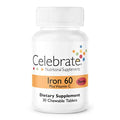 Iron with Vitamin C Chewables, 60 mg, Berry, 30 count I240