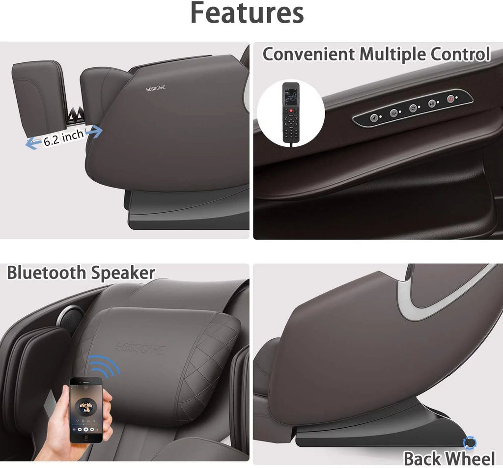 Black Full Body Zero Gravity Massage Chair E66354