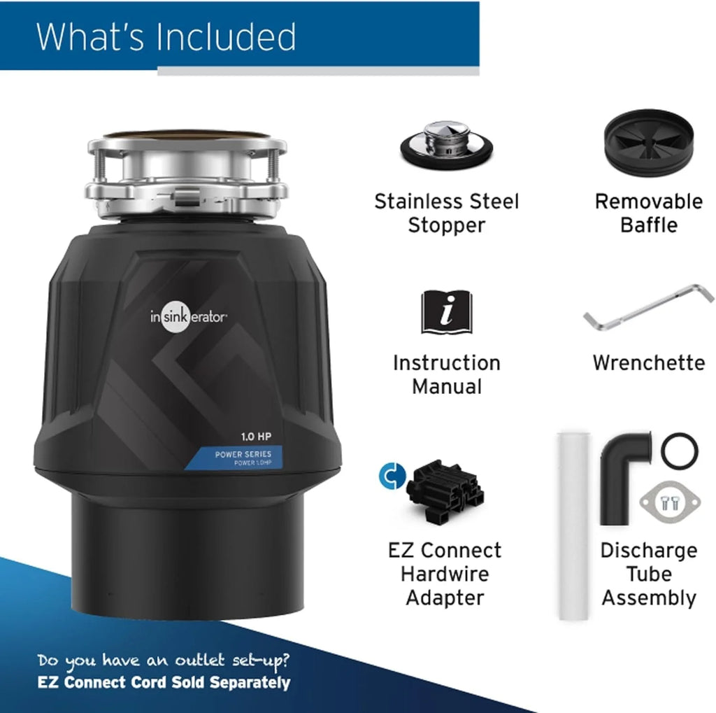 1 HP Continuous Feed Garbage Disposal V681